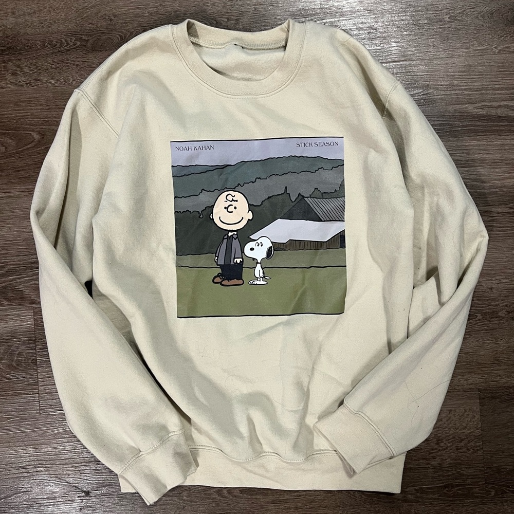 Cream Noah Kahan Charlie Brown Sweater
